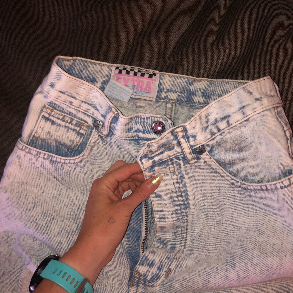 Vintage Acid Wash High Waisted Jeans
